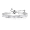 Wholesale Women's Jewelry Set With Alloy And Artificial Crystal Square Pattern Electroplated Ochain Earrings Pendant Necklace And Bracelet