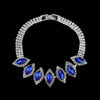 Wholesale Women's Jewelry Set With White Crystal Flower Design Rhinestone Material Love Water Drops Bells Pattern Electroplating Treatment