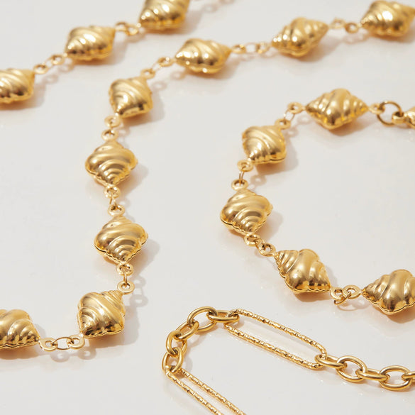 Wholesale Women's Jewelry Stainless Steel And Titanium Steel Necklace And Bracelet With Fruit Food Style Electroplating