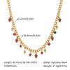 Wholesale Women's Jewelry Stainless Steel And Titanium Steel Neckwear With Fruit Pattern Electroplated Accessories