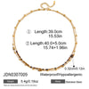 Wholesale Women's Jewelry Stainless Steel Electroplated Necklace With Tiger Eye Stone Heart Shape And Geometric Pattern