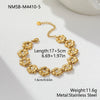 Wholesale Women's Jewelry Stainless Steel 18K Gold Electroplated Heart Drop Bell Pattern Camellia Zircon Yshaped Necklace With Titanium Steel Pendant