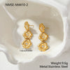 Wholesale Women's Jewelry Stainless Steel 18K Gold Electroplated Heart Drop Bell Pattern Camellia Zircon Yshaped Necklace With Titanium Steel Pendant