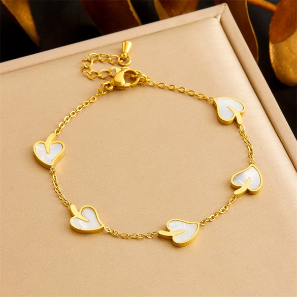 Wholesale Women's Jewelry Stainless Steel Plants And Flowers Style Earrings Necklaces And Bracelets