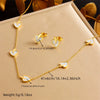 Wholesale Women's Jewelry Stainless Steel Plants And Flowers Style Earrings Necklaces And Bracelets