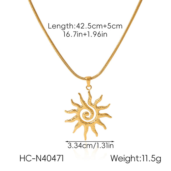 Wholesale Women's Jewelry Stainless Steel Shell Chain Electroplated Star Geometric Necklace Bracelet Earrings