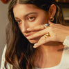 Wholesale Women's Jewelry Stainless Steel Ushaped Open Ring Electroplated Love Winding Nonfading