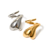 Wholesale Women's Jewelry Stainless Steel Ushaped Open Ring Electroplated Love Winding Nonfading