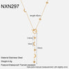 Wholesale Women's Jewelry Stainless Steel Yshaped Chain Set With Animal Zodiac Pattern Vacuum Real Gold Plated In Pvd Furnace