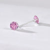 Wholesale Women's Jewelry 925 Sterling Silver Earrings With Geometric Zircon Design