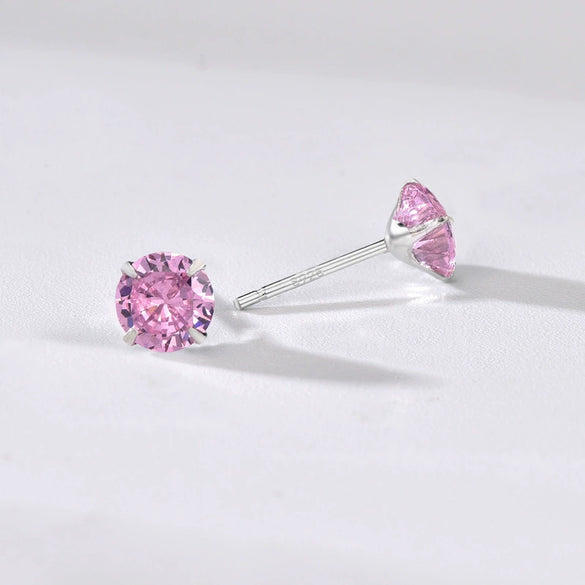 Wholesale Women's Jewelry 925 Sterling Silver Earrings With Geometric Zircon Design