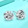 Wholesale Women's Jewelry 925 Sterling Silver Earrings With Geometric Zircon Design