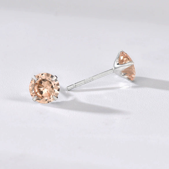 Wholesale Women's Jewelry 925 Sterling Silver Earrings With Geometric Zircon Design