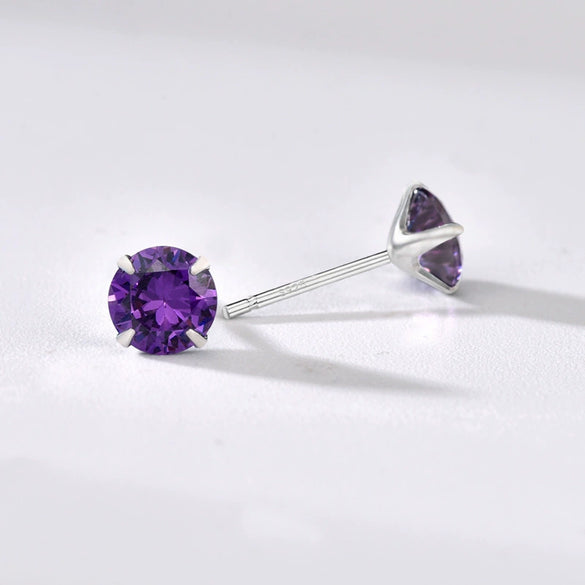 Wholesale Women's Jewelry 925 Sterling Silver Earrings With Geometric Zircon Design
