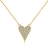 Wholesale Women's Jewelry Sterling Silver 925 Love Heart Water Drop Bell Inlaid Zircon Necklace Earrings Set
