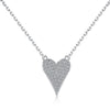 Wholesale Women's Jewelry Sterling Silver 925 Love Heart Water Drop Bell Inlaid Zircon Necklace Earrings Set