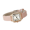 Wholesale Women's Jewelry Suit Alloy Case Imitation Leather Strap Square Dial Pointer Roman Scale Design