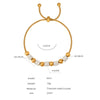 Wholesale Women's Jewelry 316L Stainless Steel Exaggerated Eyes Pendant Bracelet With Geometric Pattern And Dripping Oil Design