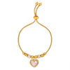 Wholesale Women's Jewelry 316L Stainless Steel Exaggerated Eyes Pendant Bracelet With Geometric Pattern And Dripping Oil Design