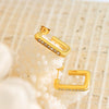 Wholesale Women's Jewelry Titanium Steel Exotic Geometric Electroplated