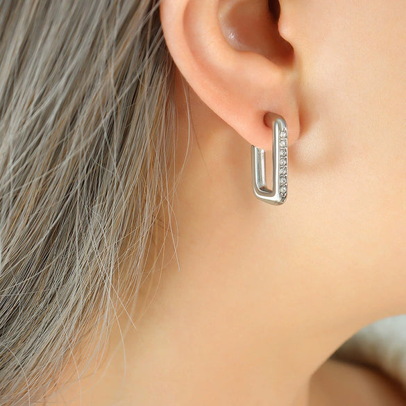 Wholesale Women's Jewelry Titanium Steel Exotic Geometric Electroplated