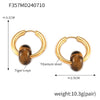 Wholesale Women's Jewelry 316L Stainless Steel Gold Plated Geometric Pendant Earrings