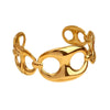 Wholesale Women's Jewelry Vintage Style Animal Pattern Stainless Steel Ring Bracelet Electroplated