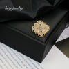 Wholesale Women's Jewelry Zinc Alloy Geometric Flower Rhombus Star Electroplated Antiexposure Brooch For Clothing Accessories
