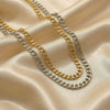Wholesale Women's 18K Gold Electroplated Geometric Snake Bone Chain Necklace