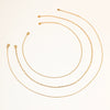 Wholesale Women's 18K Gold Electroplated Geometric Stainless Steel Layered Necklace Jewelry