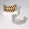 Wholesale Women's 18K Gold Electroplated Stainless Steel Leaf Bracelet Fashionable And Exquisite