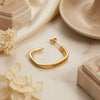 Wholesale Women's 18K Gold Geometric Square Hoop Earrings With Stainless Steel Ear Needles Light Luxury Street Style