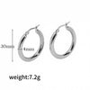 Wholesale Women's 18K Gold Plated Stainless Steel Exaggerated Circle Hollow Geometric Earrings With Electroplating