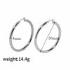 Wholesale Women's 18K Gold Plated Stainless Steel Exaggerated Circle Hollow Geometric Earrings With Electroplating