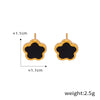 Wholesale Women's 18K Gold Plated Stainless Steel Flower Earrings