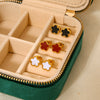 Wholesale Women's 18K Gold Plated Stainless Steel Flower Earrings