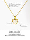 Wholesale Women's 18K Goldplated Light Luxury Heartshaped Stainless Steel Pendant Necklace