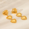 Wholesale Women's 18K Goldplated Stainless Steel Geometric Heart Love Tassel Threelayer Trim Earrings
