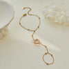 Wholesale Women's 18K Goldplated Stainless Steel Geometric Pattern Beaded Chain Bracelet