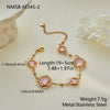 Wholesale Women's 18K Goldplated Stainless Steel Geometric Pattern Beaded Chain Bracelet