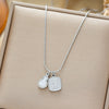 Wholesale Women's 18K Real Gold Plated Geometric Ushaped Gourd Pendant Clavicle Necklace Light Luxury Style