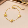 Wholesale Women's 18K Real Gold Plated Heartshaped Pendant Necklace With Tassel In Sporty Geometric Style
