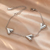 Wholesale Women's 18K Real Gold Plated Heartshaped Pendant Necklace With Tassel In Sporty Geometric Style