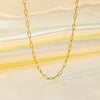 Wholesale Women's 18K Real Gold Plated Titanium Steel Stainless Steel Geometric Cross Pattern Necklace Bracelet With Sweet And Cool Style