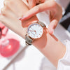 Wholesale Women's Leisure Quartz Watch With Metal Case Imitation Leather Strap And Round Dial