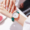 Wholesale Women's Leisure Quartz Watch With Metal Case Imitation Leather Strap And Round Dial