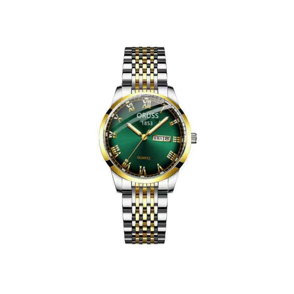 Wholesale Women's Leisure Tungsten Steel Color Round Dial Steel Strap Waterproof Watch