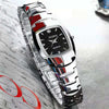 Wholesale Women's Leisure Tungsten Steel Color Round Dial Steel Strap Waterproof Watch