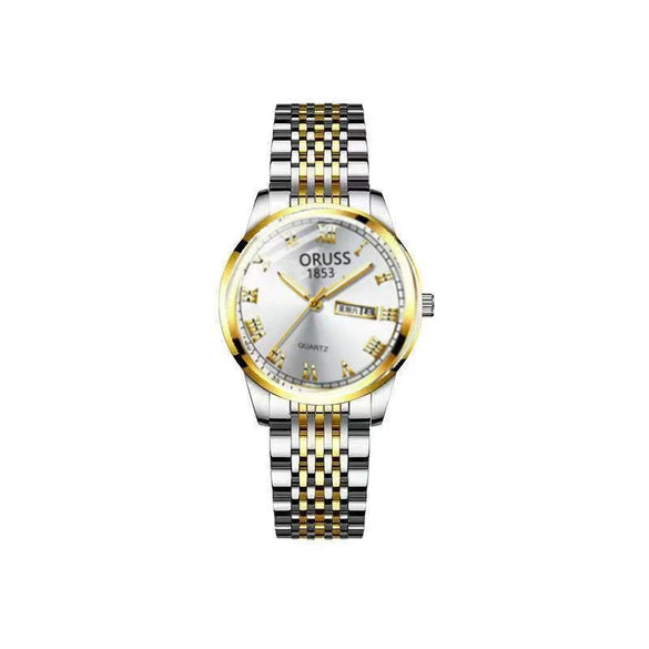 Wholesale Women's Leisure Tungsten Steel Color Round Dial Steel Strap Waterproof Watch
