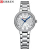 Wholesale Women's Leisure Waterproof Quartz Watch With Round Dial Stainless Steel Strap And Alloy Case